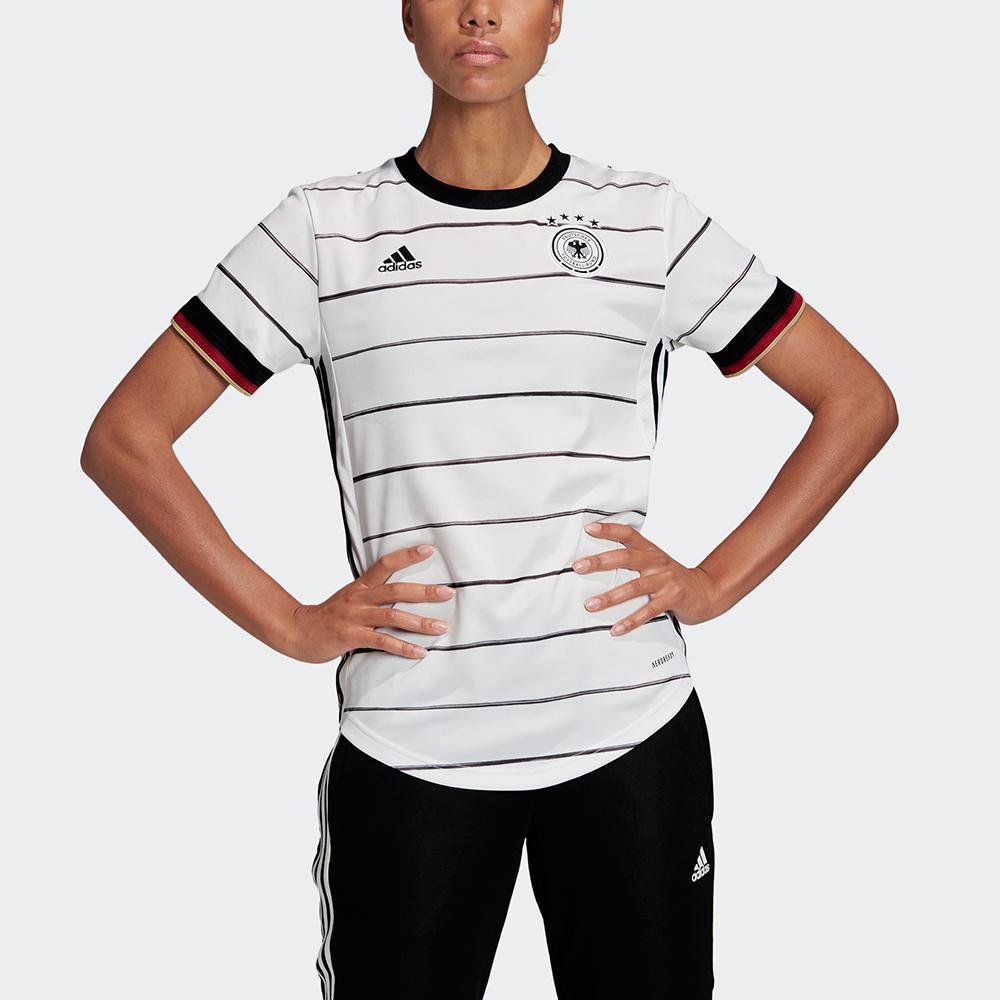 Adidas Germany 2020/21 Home Jersey Women's Short Sleeve Football Shirt White EH6102