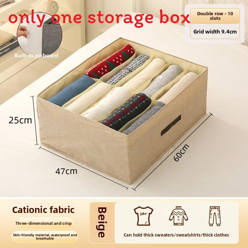 Modern Minimalist Fabric Foldable Closet Drawer Organizer For Clothing Storage