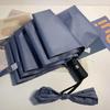 Retro Broken Flower Umbrella Female Advanced Folding Automatic Sun and Rain Protection Sun Umbrella