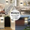 Modern Wall Sconces,Black Indoor Wall Light 10W Aluminum LED Wall Sconce Up and Down Wall Mount Light for Indoor Outdoor Home Theater, Staircase