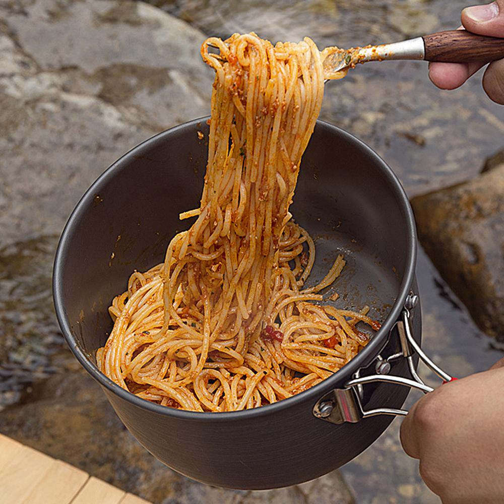 Camping Cookware Kit Outdoor Frying Pan Pot Kettle Set for Outdoor Camping Backpacking