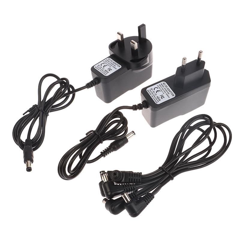 Us/Uk/Eu Plug 1 To 5 Dc 9V 1A Guitar Pedal Power Supply Adapter Ac 100-240V Musical Instrument Guitar Parts For Effect Pedal