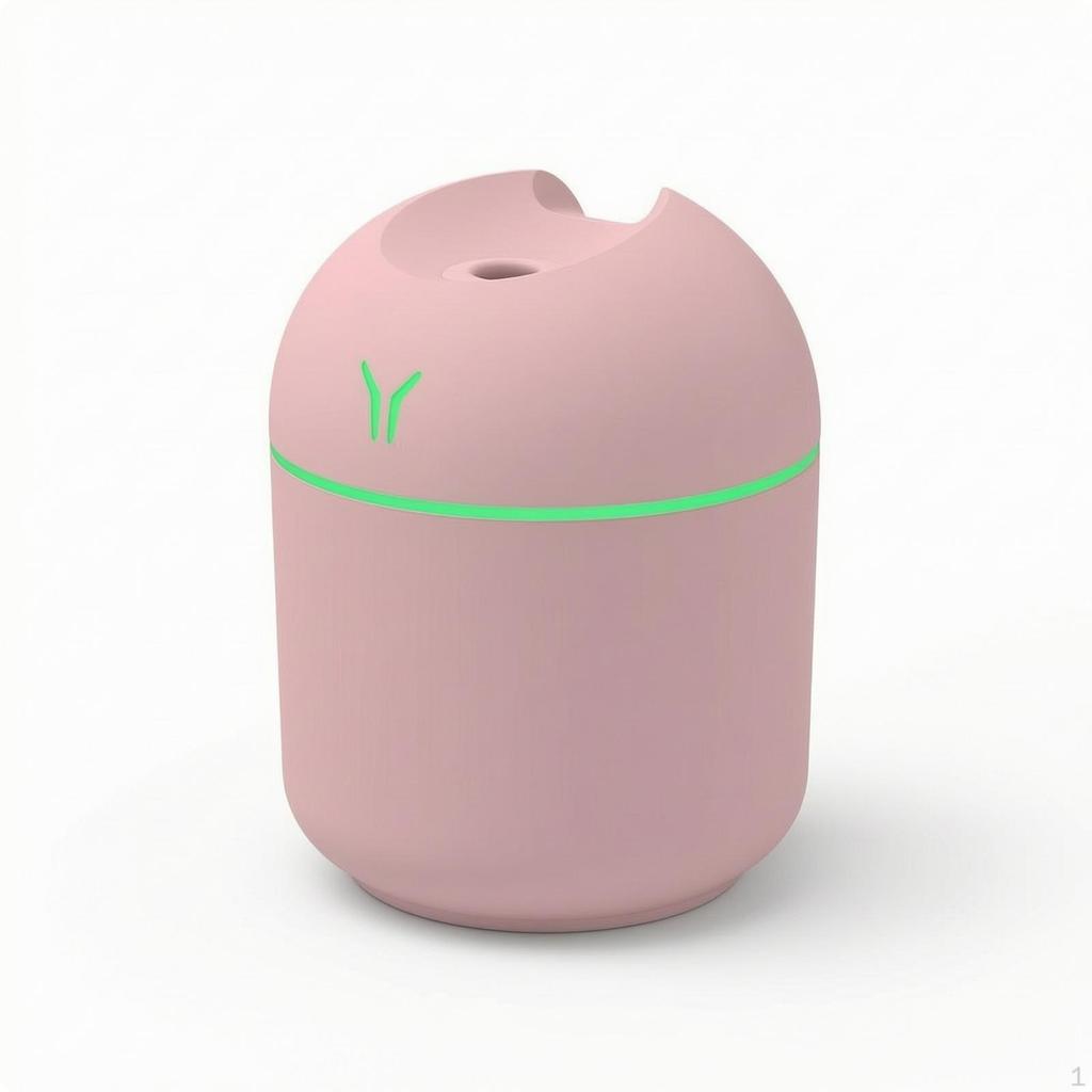 USB Humidifier Quiet Tabletop Compact USBPowered Humidity Dispenser for Light Sleepers,