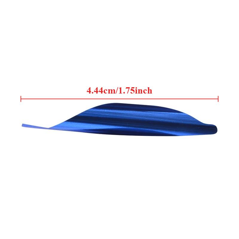 50 Stück/Karton Bogenschießen Spin-Fletches Rotierende Fletches Bogenschießzubehör DIY Pfeil Spiral-Feder Jagd Schießzubehör