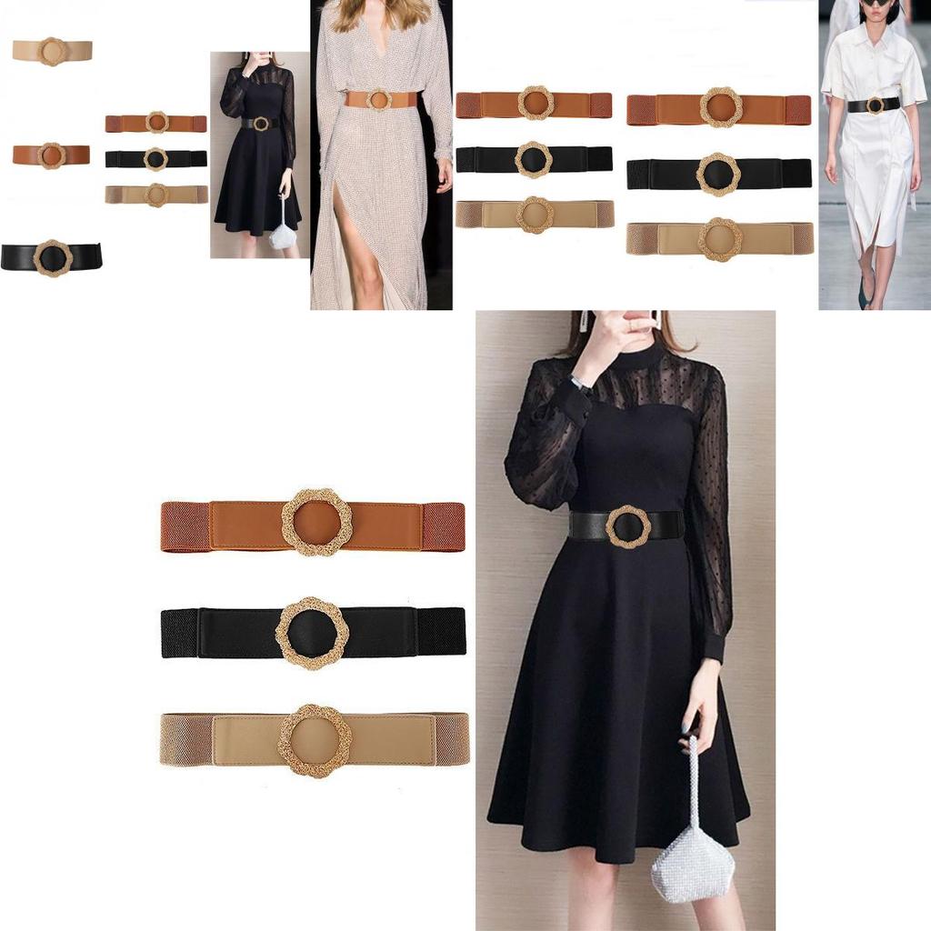 Stylish Retro Waist Belt For Women In Brown Black And Beige Elegant Dress Enhancer