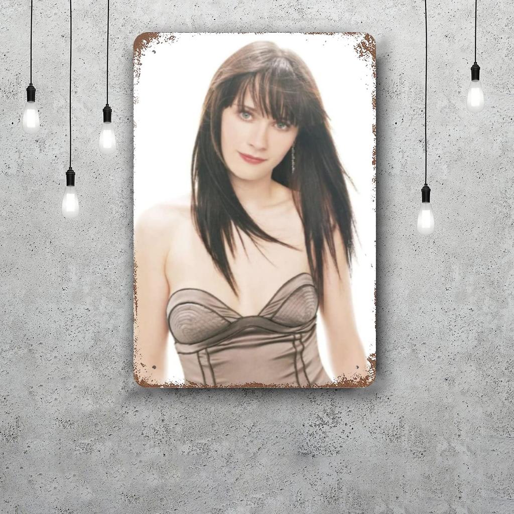 zooey deschanel actor Metal Signs wall decor Vintage Tin Signs Captain Metal Poster Decor for Bar Pub Club Wall Decoration
