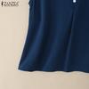 ZANZEA Women Casual V-Neck Summer Sleeveless Tank Tops