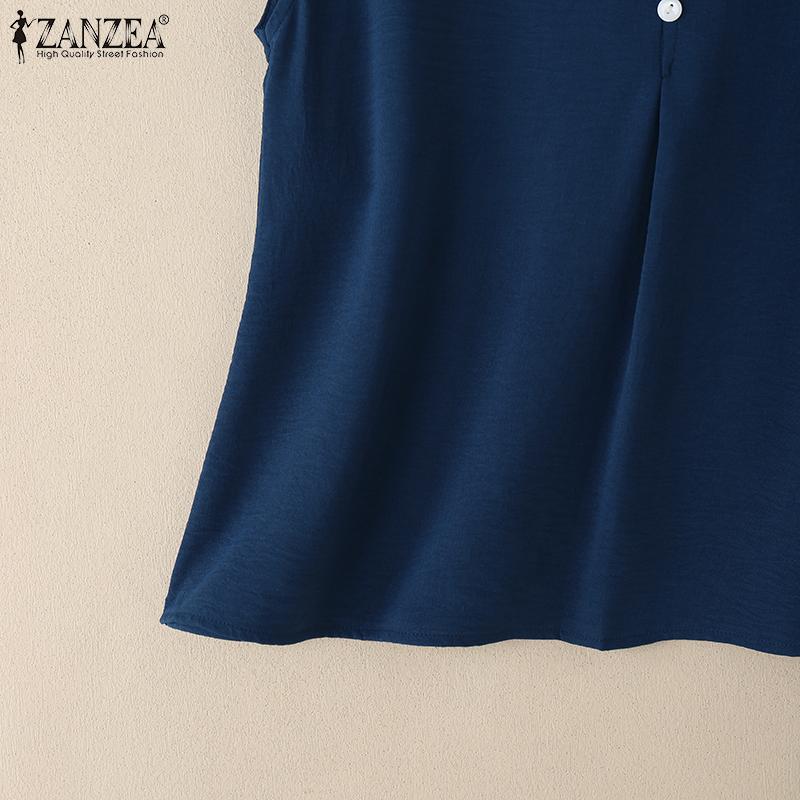 ZANZEA Women Casual V-Neck Summer Sleeveless Tank Tops