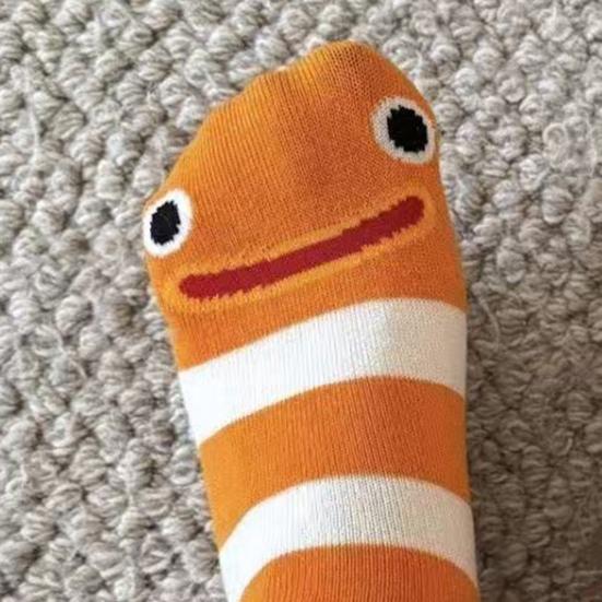 1 Pair Garden Eel Striped Mid-calf Socks Moisture Wicking Breathable Cotton Casual Socks Men Women Stretch Sports Crew Socks