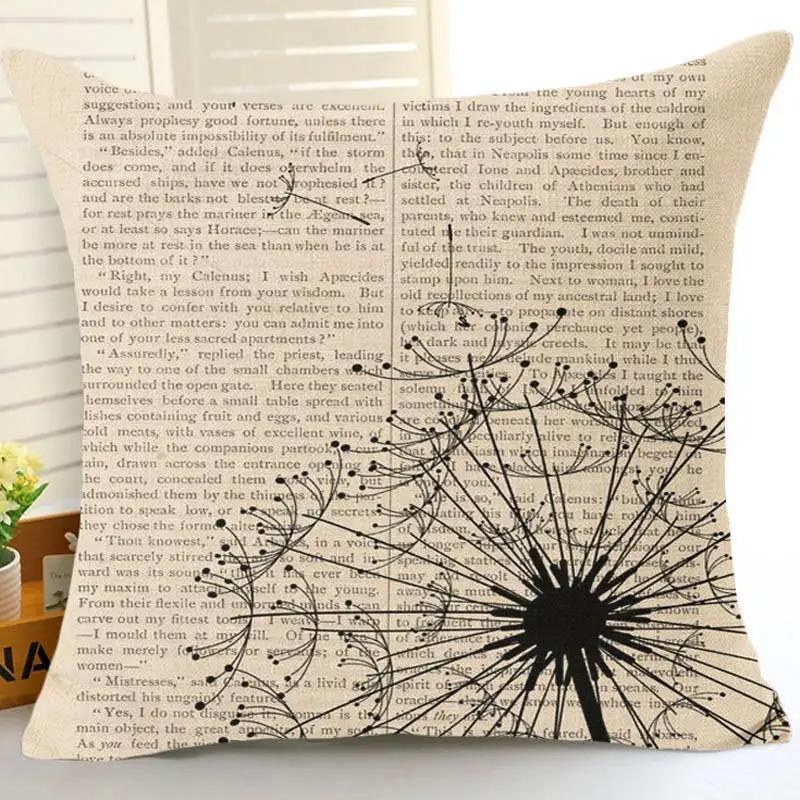 Pastorale Pflanze Löwenzahn Kissenbezug Auto Sofa Kissenbezug Haushaltsdekoration Kissenbezug