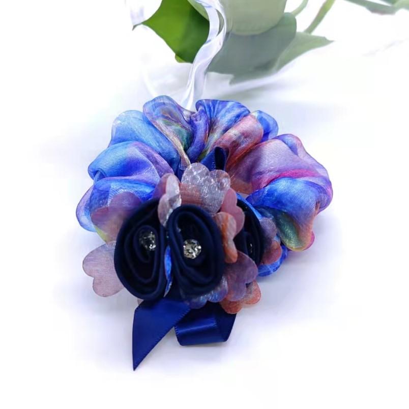 

Резинки и завязки для волос Цветок Скранчи Эластичная резинка Пучок Прическа Украшение для головы Аксессуары для волос элегантная веревка для волос