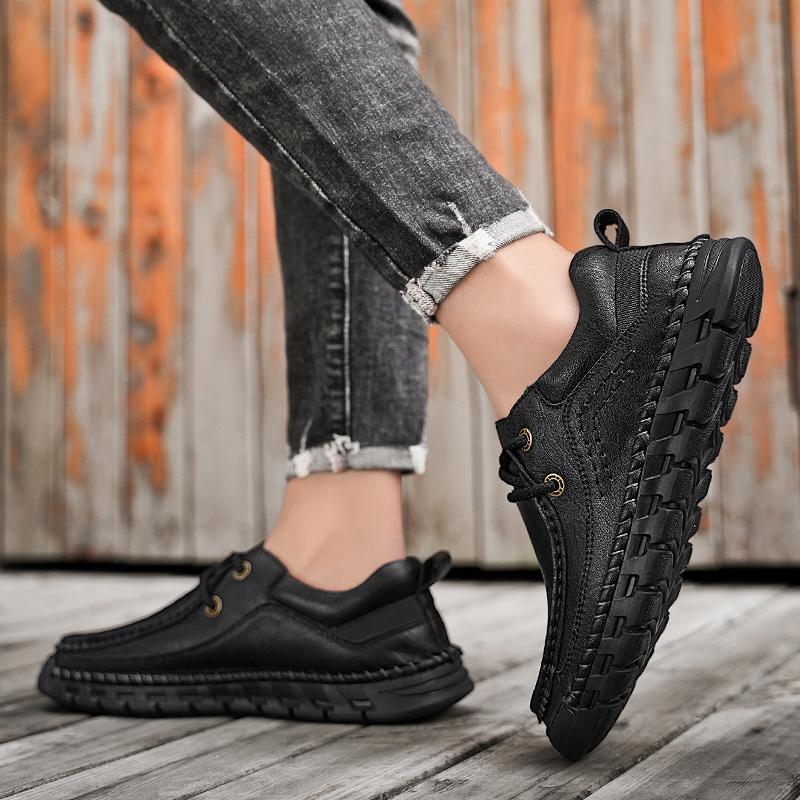 Men's business Formal Shoes Banquet Men's Interview Business Shoes Flat oxfords handmade sewing Platform Sneakers Men footwear