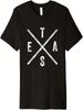 Camiseta Simples Texas Desgastada Grande X Orgulho do Texas Camiseta Premium