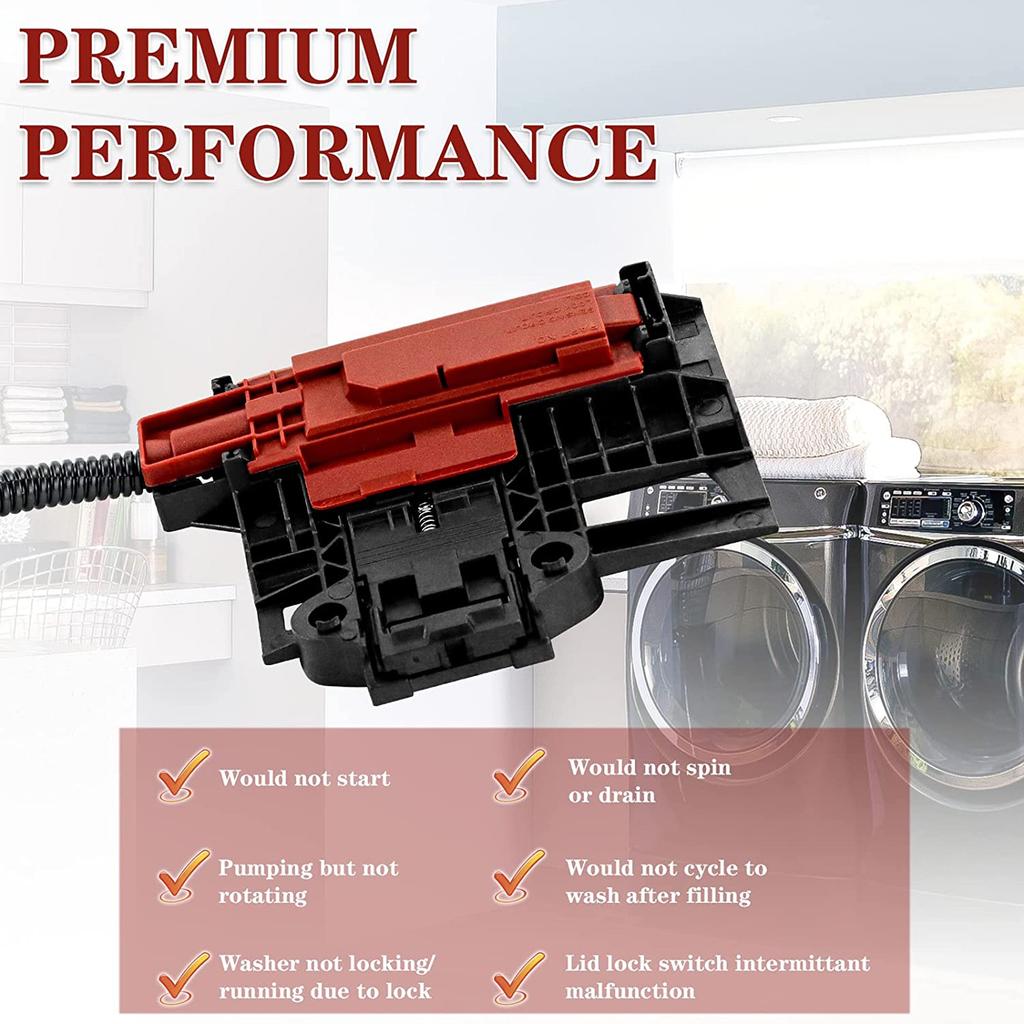 Zespół blokady pokrywy pralki zaczep blokady pokrywy część pralki akcesoria do urządzeń W10240513 W10238287 W10404050