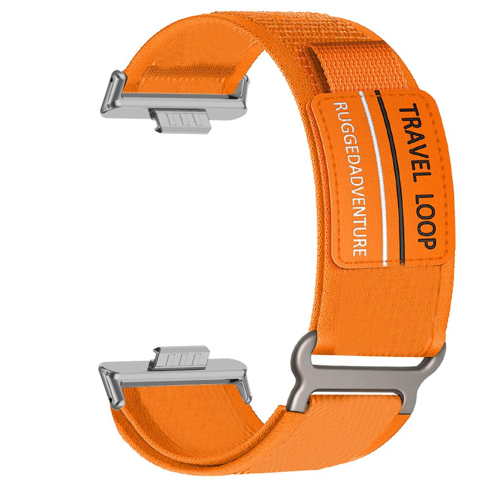 

Нейлоновый ремешок для Huawei Watch Fit 4 Pro Band Спортивный мужской женский сменный браслет Huawei Fit 3 Fit 4 Travel Loop Correa Аксессуары Huawei Fit 4 Pro &Silver оранжевый