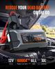 6000A 13-in-1 Portable Jump Starter with Air Compressor, 12V Power Pack for Gas/Diesel Cars, 150PSI Tire Inflator