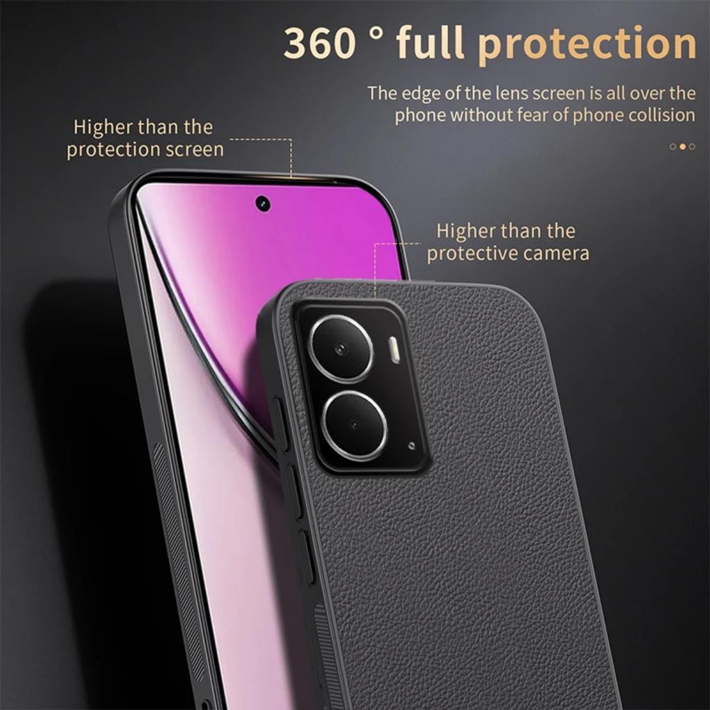 Magsafe Leather Case for OPPO Realme Neo7x 5G Car Magnetic Holder Wireless Charging Silicone Hard Phone Cover OPPORealmeNeo7x