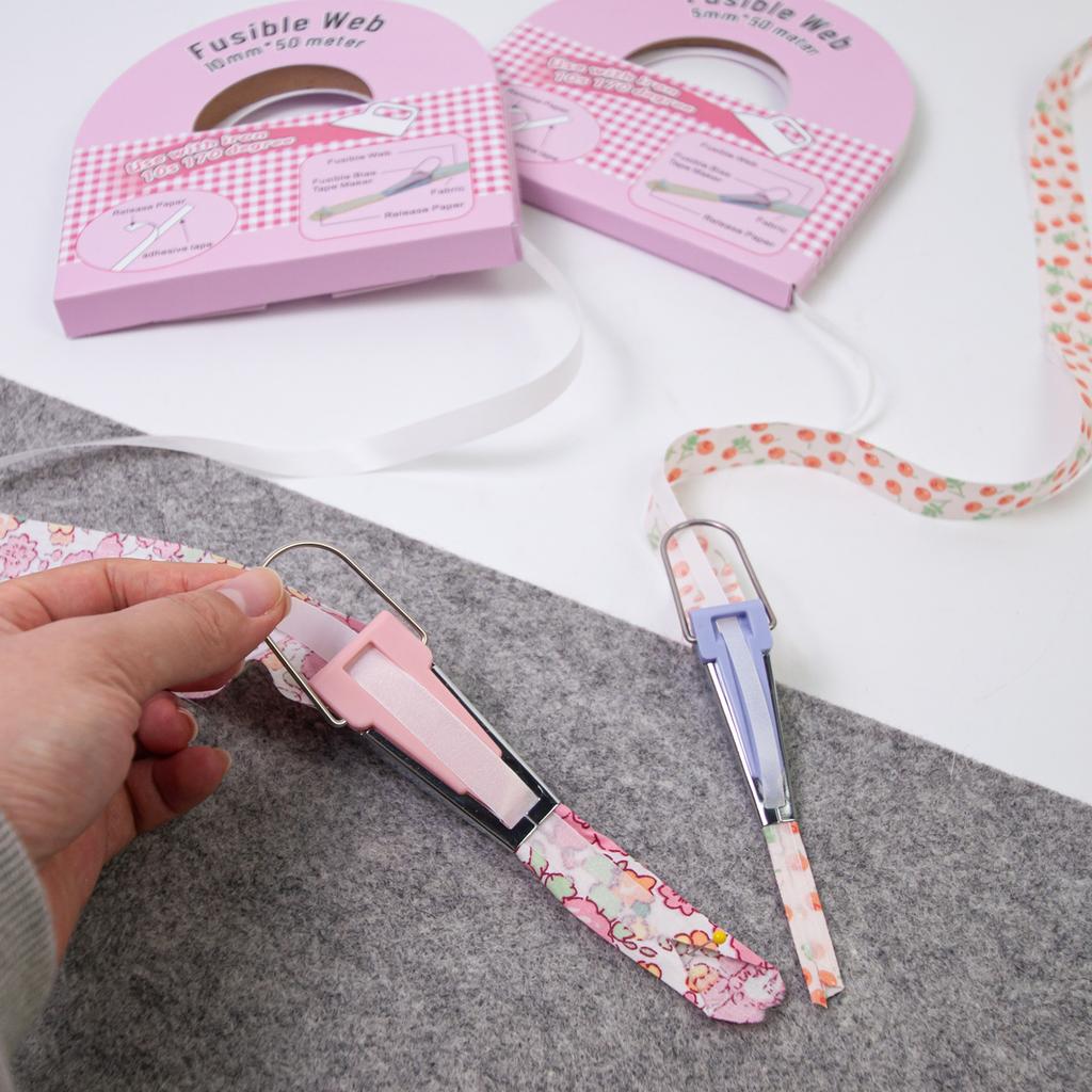 Bias Tape Maker Fabric Tape Maker Tool 6mm 9mm 12mm 18mm 25mm 5 Sizes Quilting Tool Sewing Quilting Bias Binding Maker