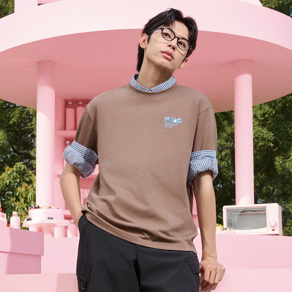 Fila ORIGINALE T Shirt Unisex Gilded Brown F11U629101FBN