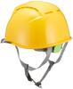 DIC Plastic Helmet with Clear Protective Shield and Styrofoam AA11EVO-CSW Vents, Visor, Face, Liner, Yellow/Smoke AA11-CSW-HA6E2-A11-YE-S