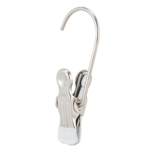 Mawa Mono Clips, Set of 5, K1, Gloves & Hats, 550006000, White (06), Non-Slip, for Hangers, Clothespins, Laundry, and Accessories, with Hooks, Perfect