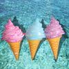 Ice Cream Inflatable Toy Extra Large Ice Cream Pool Float Kids Floating Toy for Swimming Pool Water Play