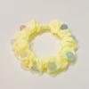 Sweet Candy Color Beads Hair Ropes Fashion Cloth Hair Rings Scrunchies Headwear For Girls Hair Accessories Children Rubber Bands