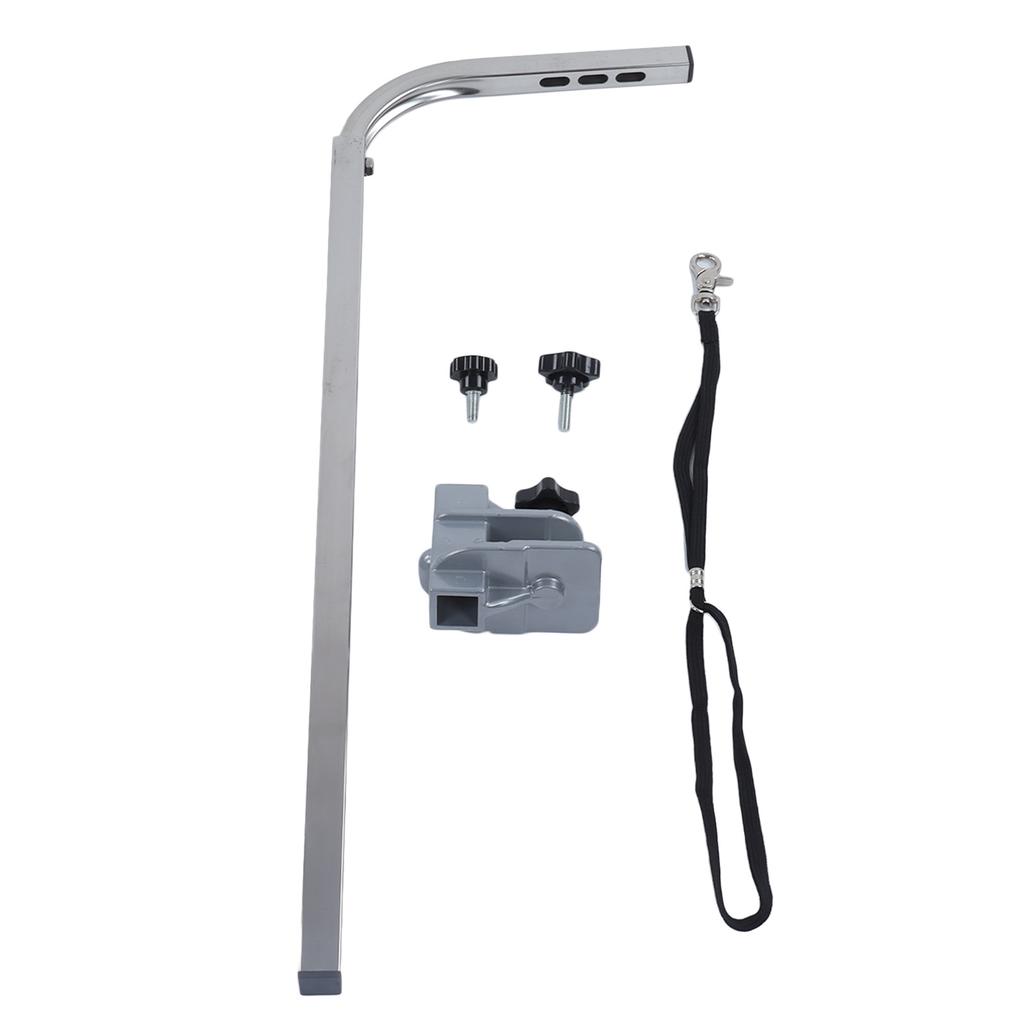 Pet Grooming Arm Multipurpose L Shaped Foldable Stainless Steel Bracket Dog Grooming Table Arms for