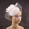 Veil Fascinator Caps Mesh Ribbons Headress Fashion Fascinator  Wedding