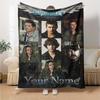 Name Custom Supernatural Print Flannel Blanket High Quality Warm Comfortable Cover for All Seasons Perfect for Gifts Home Decor