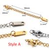 10-20pcs Stainless Steel Extended Extension Tail Chain Lobster Clasps Connector for Bracelet Necklace DIY Jewelry Making Finding