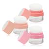 Seimeinoki Mini Powder 5g Mushroom Powder Small Makeup Puff Refillable Container for Homemade Convenient To with Mirror and Sponge Puff Case,