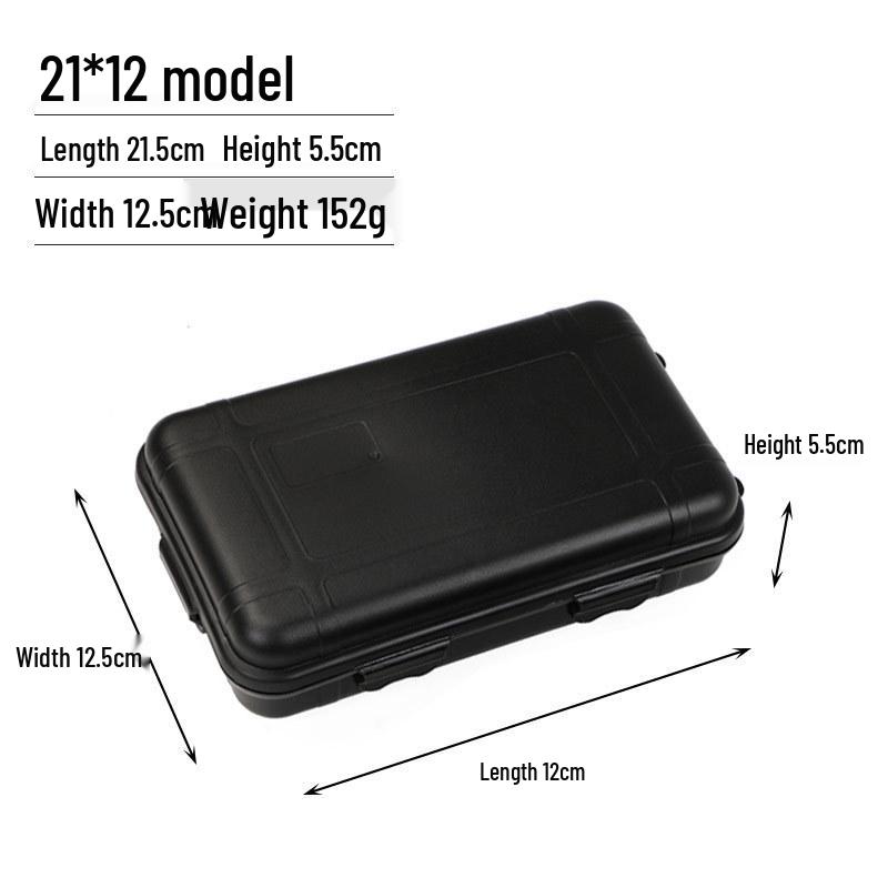 Large Waterproof Shockproof Outdoor Survival Toolbox - Dustproof, Pressure-Resistant EDC Storage for Camping & Mountaineering