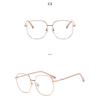 Women's Glasses Men's Fashion Large Frame Metal Glasses
