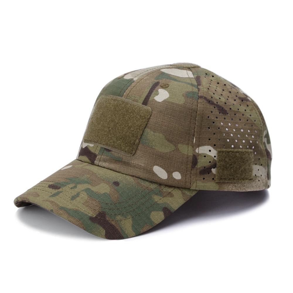 New Breathable Camo Baseball Cap Men - Military Tactical Peaked Hat for Outdoor Sports Training Sun Protection