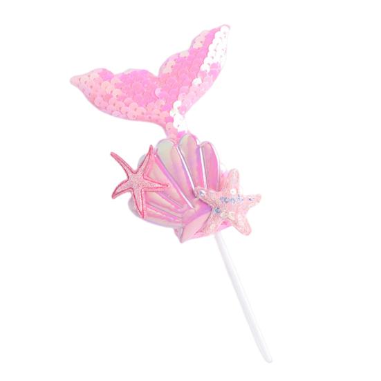 Cupcake Topper Exquisite Beautiful Lightweight Cake Topper Mermaid Tail Cupcake Topper Birthday Party Dessert Insert Cupcake Topper