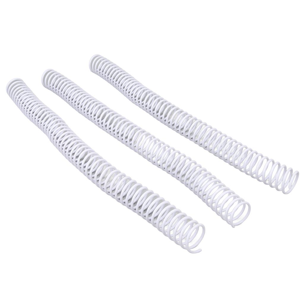 50 Pcs Spiral Binding Coil 19mm Diameter 48   4:1 Pitch 170 Sheet Capacity   Binding Spine