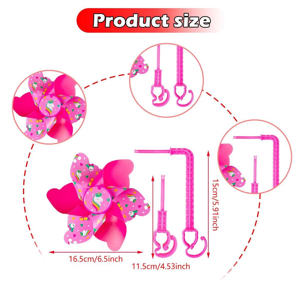 Bike Handlebar Pinwheel Kids Windmill Easy Installation Lightweight Children Ornament