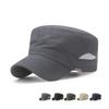 Adjustable Flat Top Hat Solid Color Men’s Sun Hat Casual Flat Peaked Cap Unisex