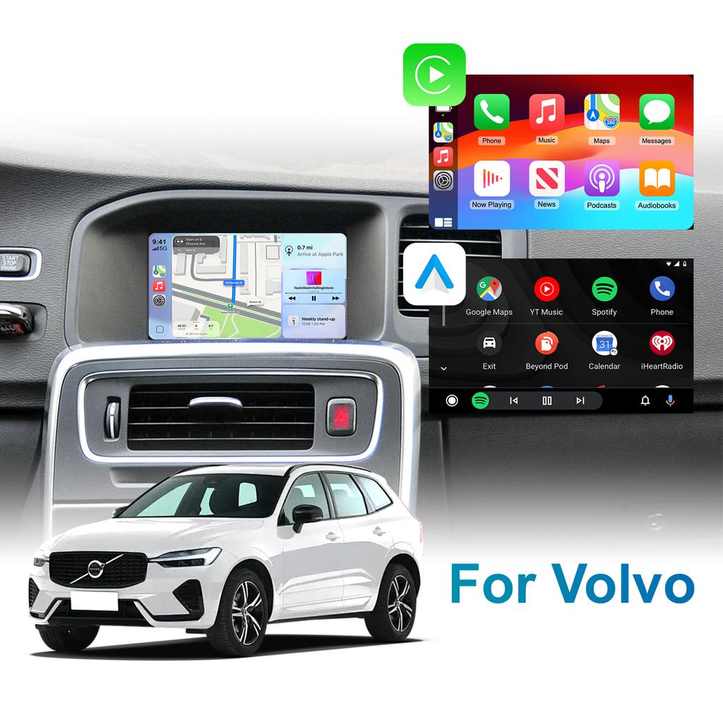 Ezonetronics Wireless CarPlay Android Auto retrofit kit decoder box for Volvo V40 V60 S S60 XC60 V70 XC70 S80 with 7 inch screen