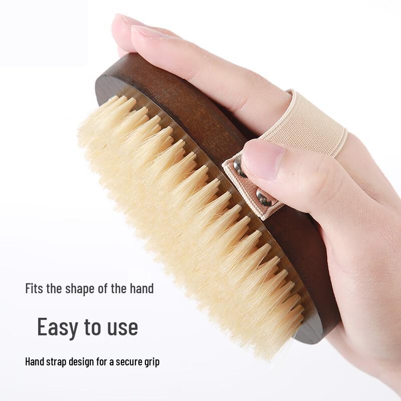 PAKCHOICE Long Handle Boar Bristle Bath Brush