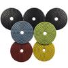 Konfor 10cm Wet Grinding Diamond Cutter Rim for Marble and Granite, 50-3000 Grit, 7-Piece Set