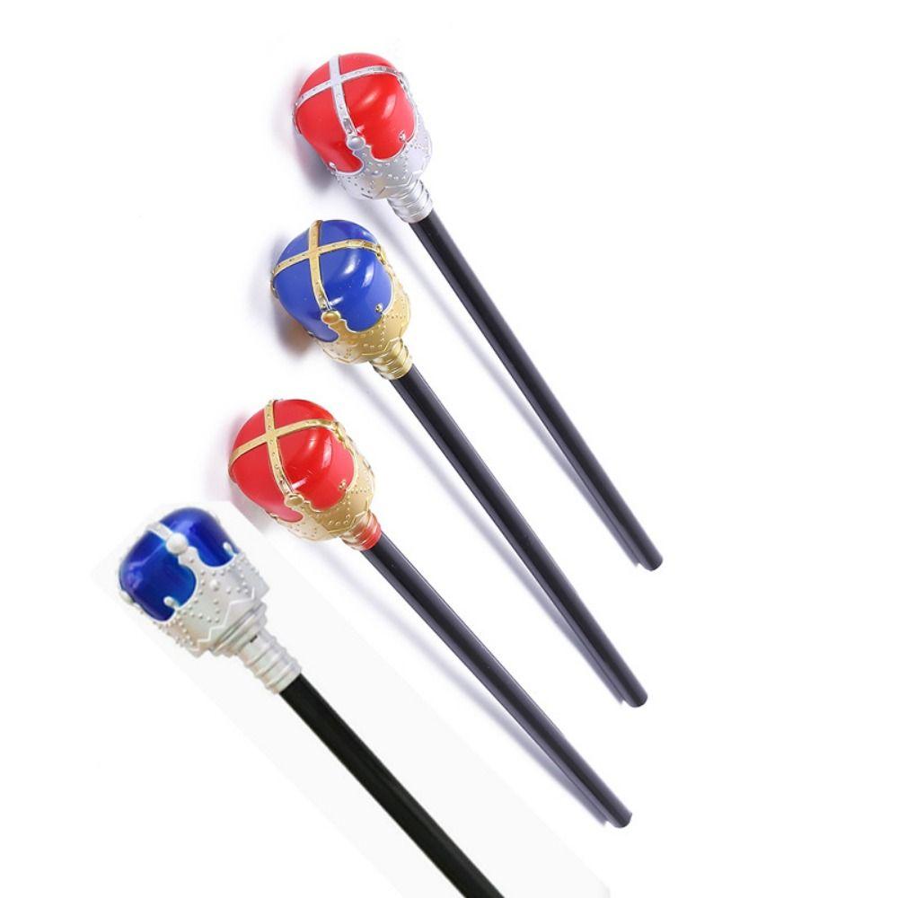 Aufführung Prinzessin Prinz Gehstock Rot/Blau Handstab Langlebig König Königin Zepter Gril