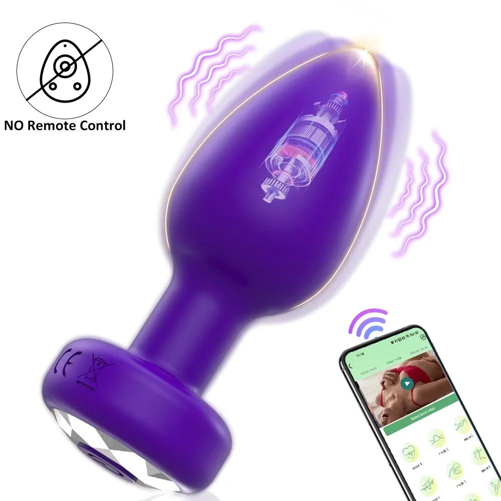 Analplug Vibrator für Männer Drahtlose Steuerung Buttplug Sexspielzeug für Paare Vibrierender Anal-Prostata-Massagegerät Erwachsenen Gay Produkte