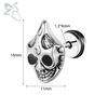 ZS 1 PC Punk Gothic Skull Stud Earring For Men Women Spider Snake Earrings Ear Studs Cartilage Helix Lobe Piercing Jewelry 16G