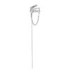French Luxe Pearl Tassel Ear Cuff: Elegant Non-Piercing Clip-On Earrings