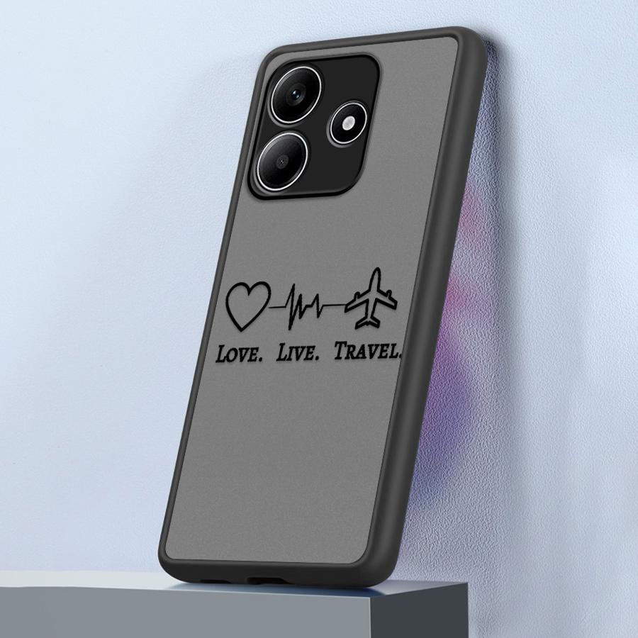 Line Airplane Topographic Funda Back Phone Cover Case for Xiaomi Redmi Note 14 13C 12 13 Pro Plus A4 11 14C 9S 10