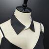 Elegant Blouse Choker Collar for Women with Soft Breathable Fabric Detachable False Lapel Collar Necklace Half Shirt