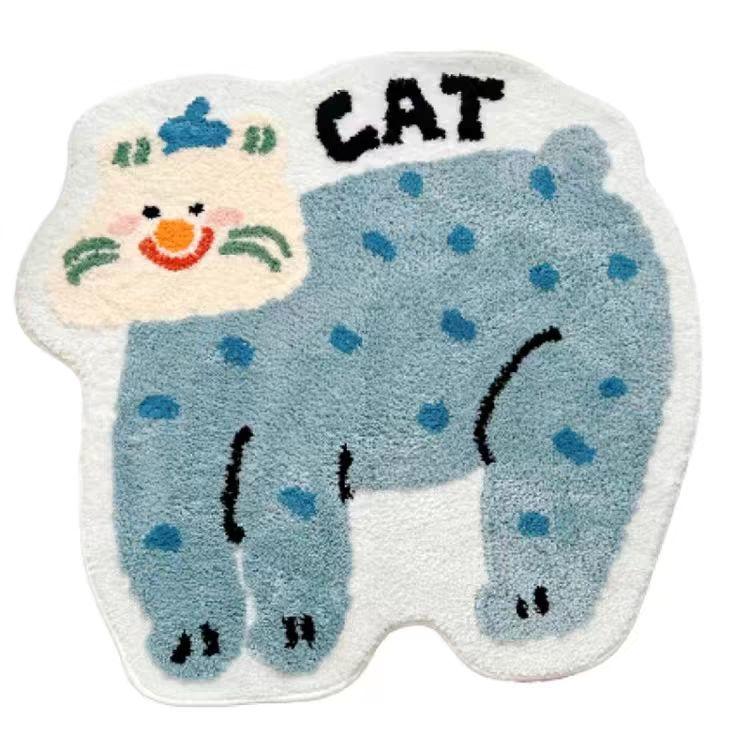 

VIKAMA Подушка на пол в форме мультяшного персонажа Удобный и мягкий коврик для входной двери Прикроватный коврик для детской спальни Одеяло для дома 40x60cm 16x24inch