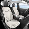 Cartoon Linen Car Seat Cushion – Universal Fit for Rear Driver Seat, Four Seasons